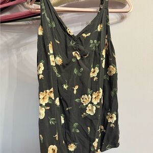 Torrid Black and Yellow Floral Camisole